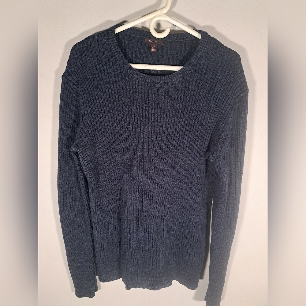 Refectory London Navy Blue Knit Sweater Large